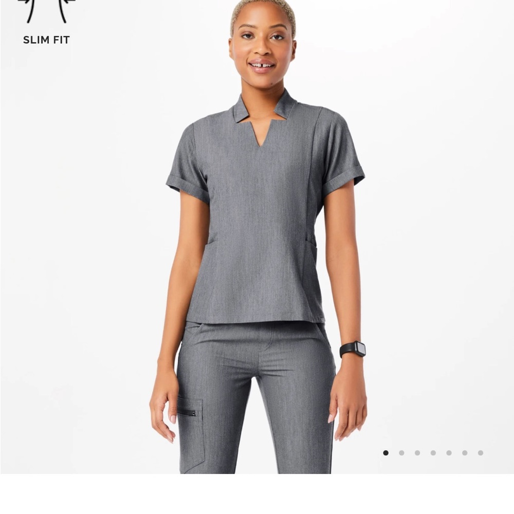 Figs Graphite Inara Slim Top - M